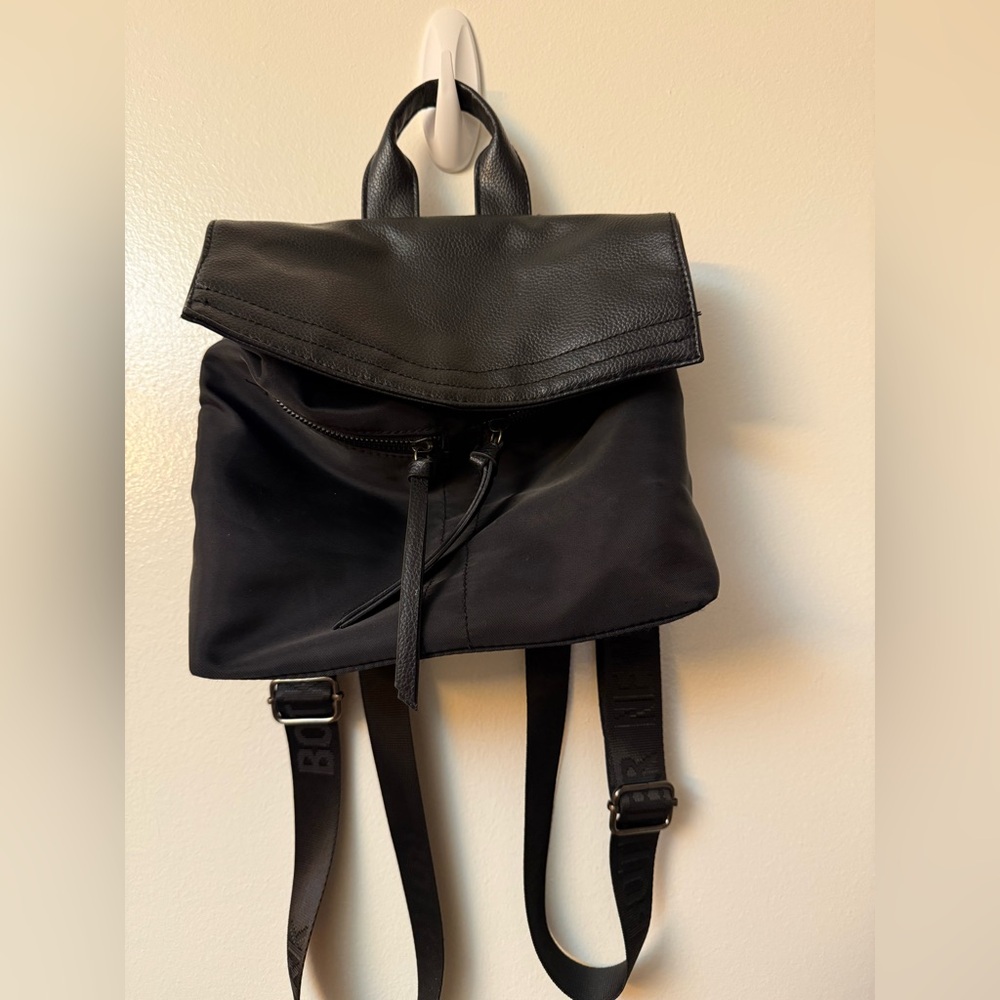 Botkier New York Black Mini Backpack with Leather Flap | EUC - Picture 1 of 4